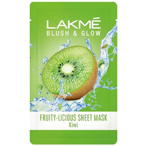 lakme blush & glow kiwi sheet mask