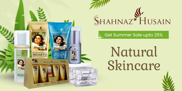 Get upto 25% off online on Shahnaz Husain skincare on Beuflix