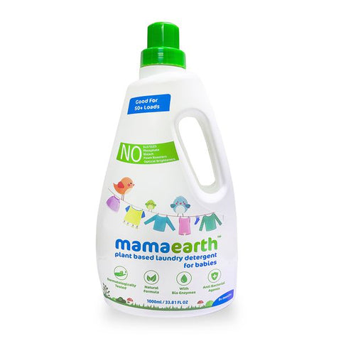 mamaearth plant based laundry detergent (1000 ml) + (saver pack, get 40% extra)