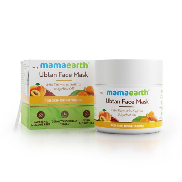 Mamaearth Ubtan Face Mask with Saffron and Turmeric for Skin