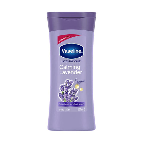 vaseline intensive care calming lavender body lotion, for healthy skin (100 ml)