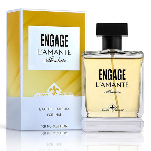 engage l'amante absolute eau de parfum for men, spicy fragrance long lasting (100 ml)
