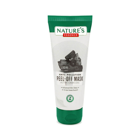 nature's essence anti-pollution peel off mask active charcoal - 50 gm
