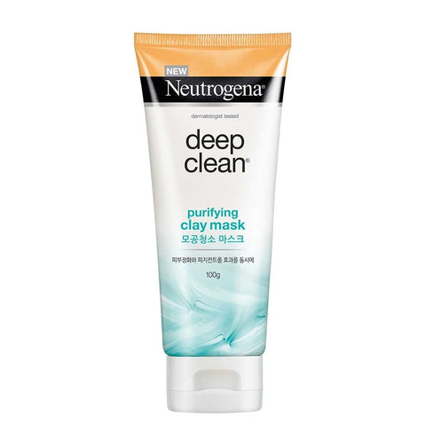 neutrogena deep clean purifying clay cleanser and mask - 100 gms