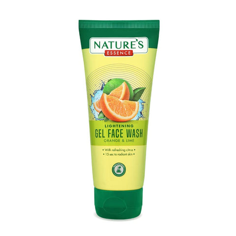 natures essence lightening gel face wash - orange & lime