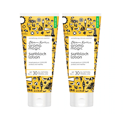aroma magic sunscreen sunblock lotion - spf 30 - pack of 2