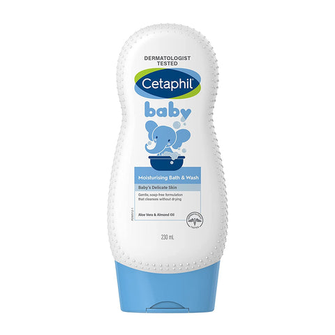 cetaphil baby moisturising bath & wash (230 ml)
