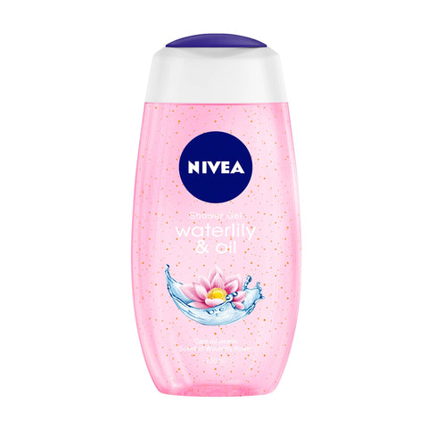 nivea waterlily & care oil body wash for long-lasting freshness - 250 ml