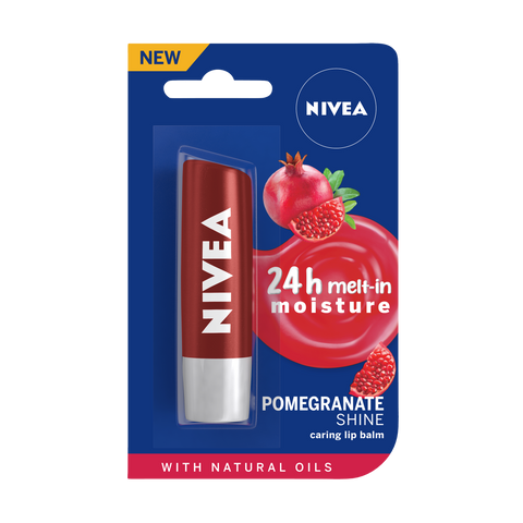 nivea lip balm - pomegranate shine - 4.8 gms