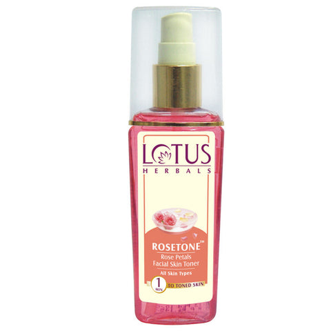 lotus herbals rosetone rose petals facial skin toner (100 ml)