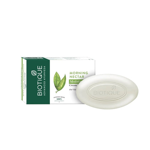 biotique morning nectar moisturizing cream bathing bar (soap)