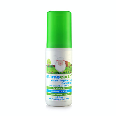 mamaearth nourishing hair oil for babies, stimulates new hair growth (100 ml)