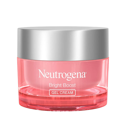 neutrogena bright boost gel cream, face moisturizer restores brightness, oil-free, for all skin tones