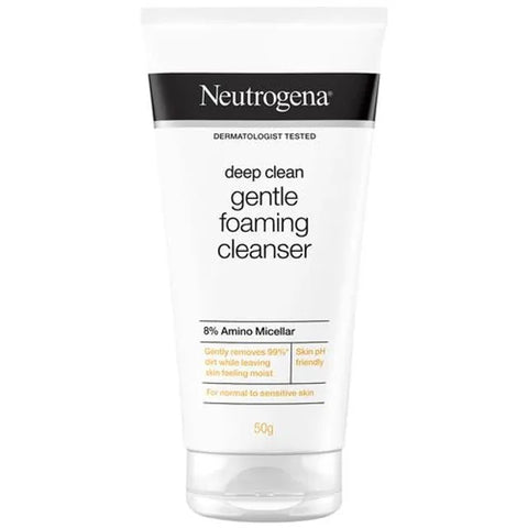 neutrogena deep clean gentle foaming cleanser