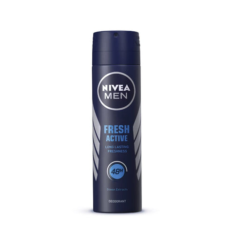 nivea men fresh active deodorant, ocean extracts, long lasting freshness