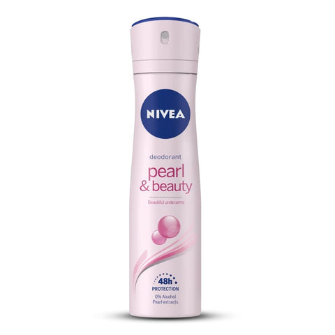 nivea women pearl & beauty deodorant, 48hrs protection (150 ml)