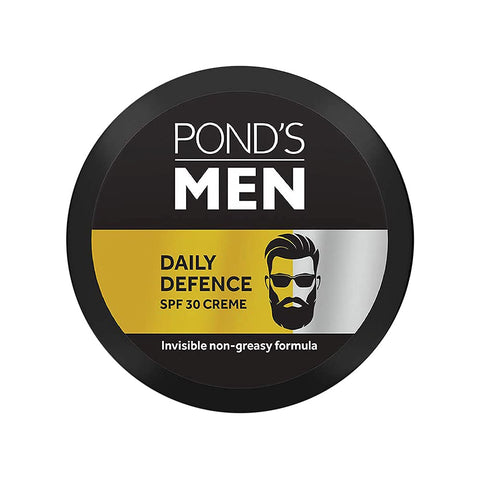 ponds men daily defence spf 30 face creme, non-greasy formula, rich in vitamin (55 gm)