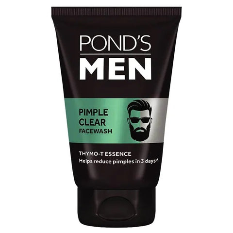 ponds men pimple clear facewash with thymo-t essence, controls excess oil