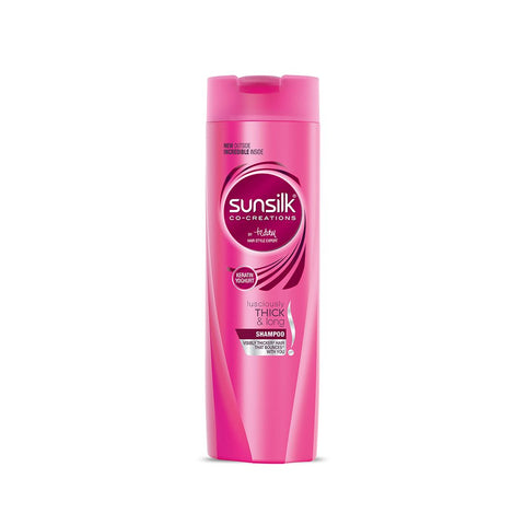 sunsilk lusciously thick & long shampoo with keratin, for 2x thicker hair