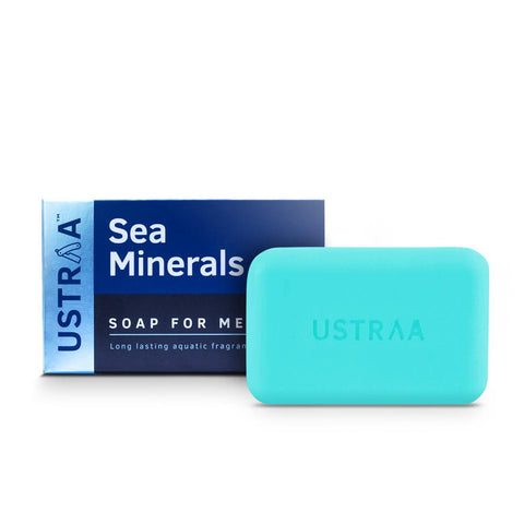 ustraa deo soap for men with sea minerals - 100 gms (pack of 2)