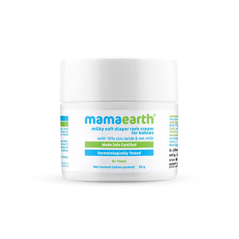 mamaearth milky soft diaper rash cream for babies (50 gm)