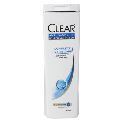 clear complete active care anti dandruff shampoo (170 ml)