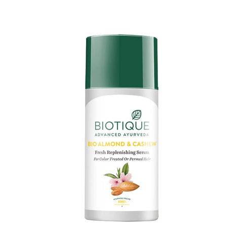 biotique bio almond and cashew fresh replenishing hair serum (40 ml)