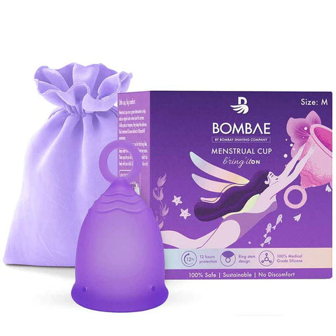 bombae reusable menstrual cup medium size