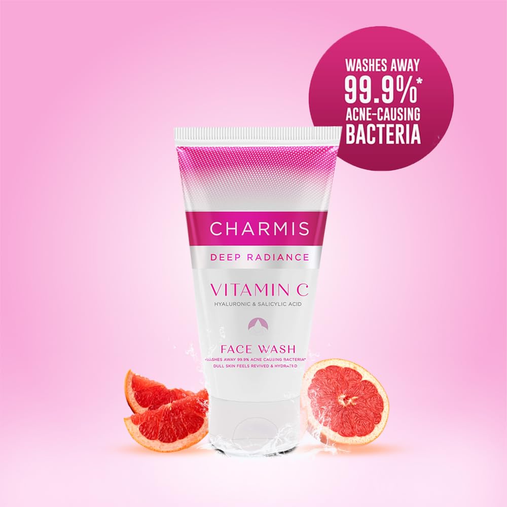 Charmis Deep Radiance Face Wash with Vitamin C & Hyaluronic Acid