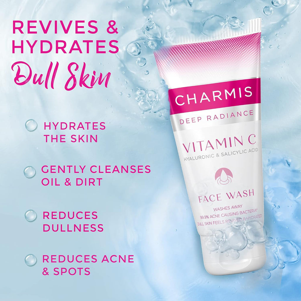 Charmis Deep Radiance Face Wash with Vitamin C & Hyaluronic Acid