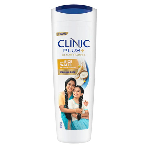 clinic plus with rice water protein + vitamin-e strong & thick shampoo