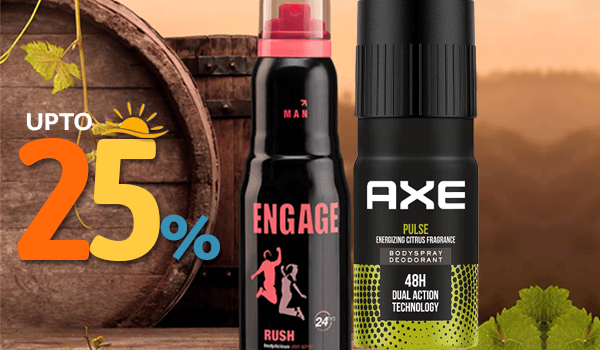 Upto 40% off on Fragrances and Deodorants at Beuflix