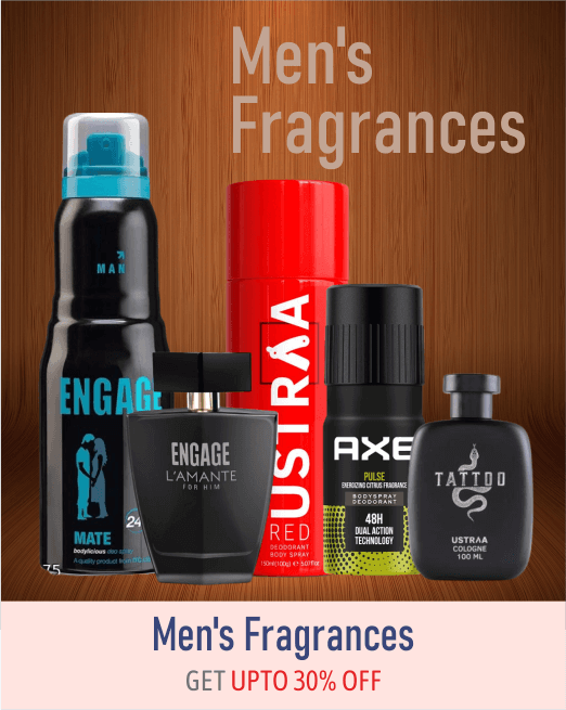 Upto 30% off on Men Fragrances at Beuflix