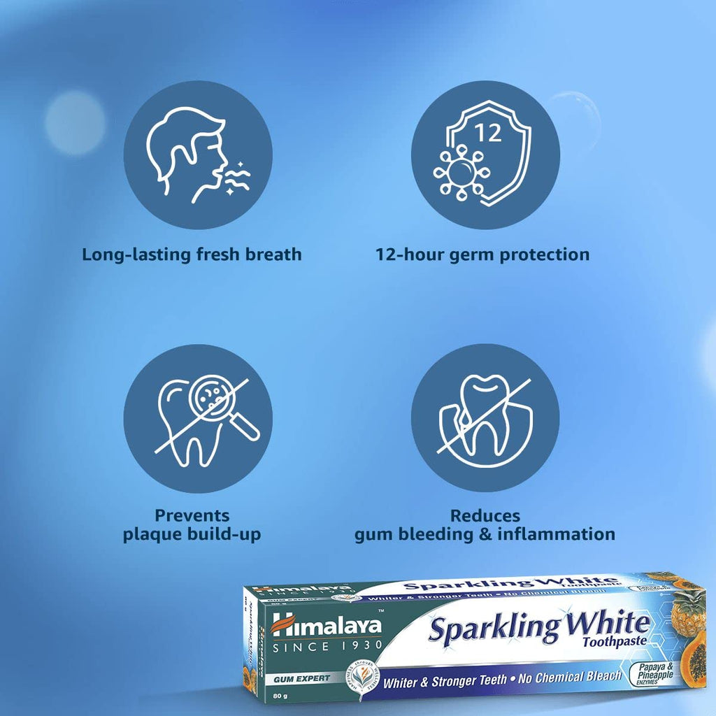 Himalaya Sparkling White Toothpaste, For Whiter & Stronger Teeth