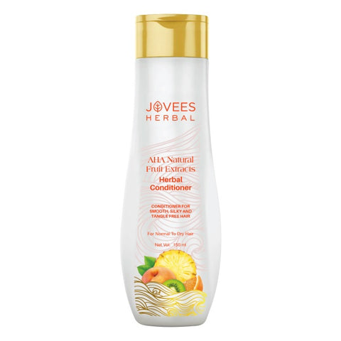 jovees aha natural fruit extracts conditioner, smooth, tangle-free hair