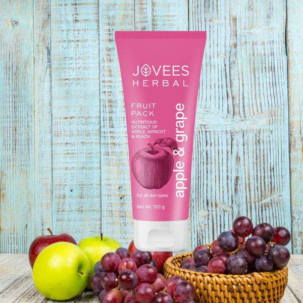 Jovees Apple & Grape Fruit Pack With Apple, Apricot & Peach Extracts