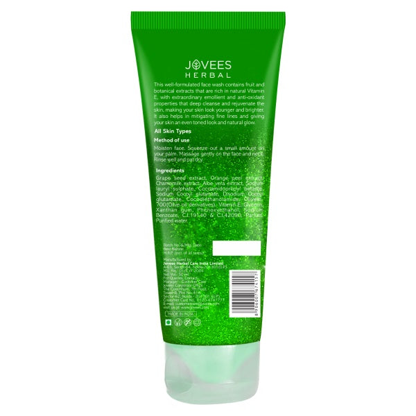 Jovees Grape Face Wash With Grape Seed & Orange Peel Extracts