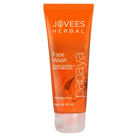 jovees herbal papaya face wash, for all skin types