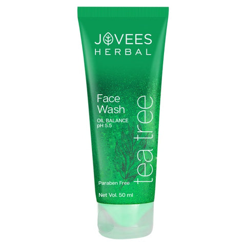 jovees tea tree oil control face wash for oily & acne prone skin