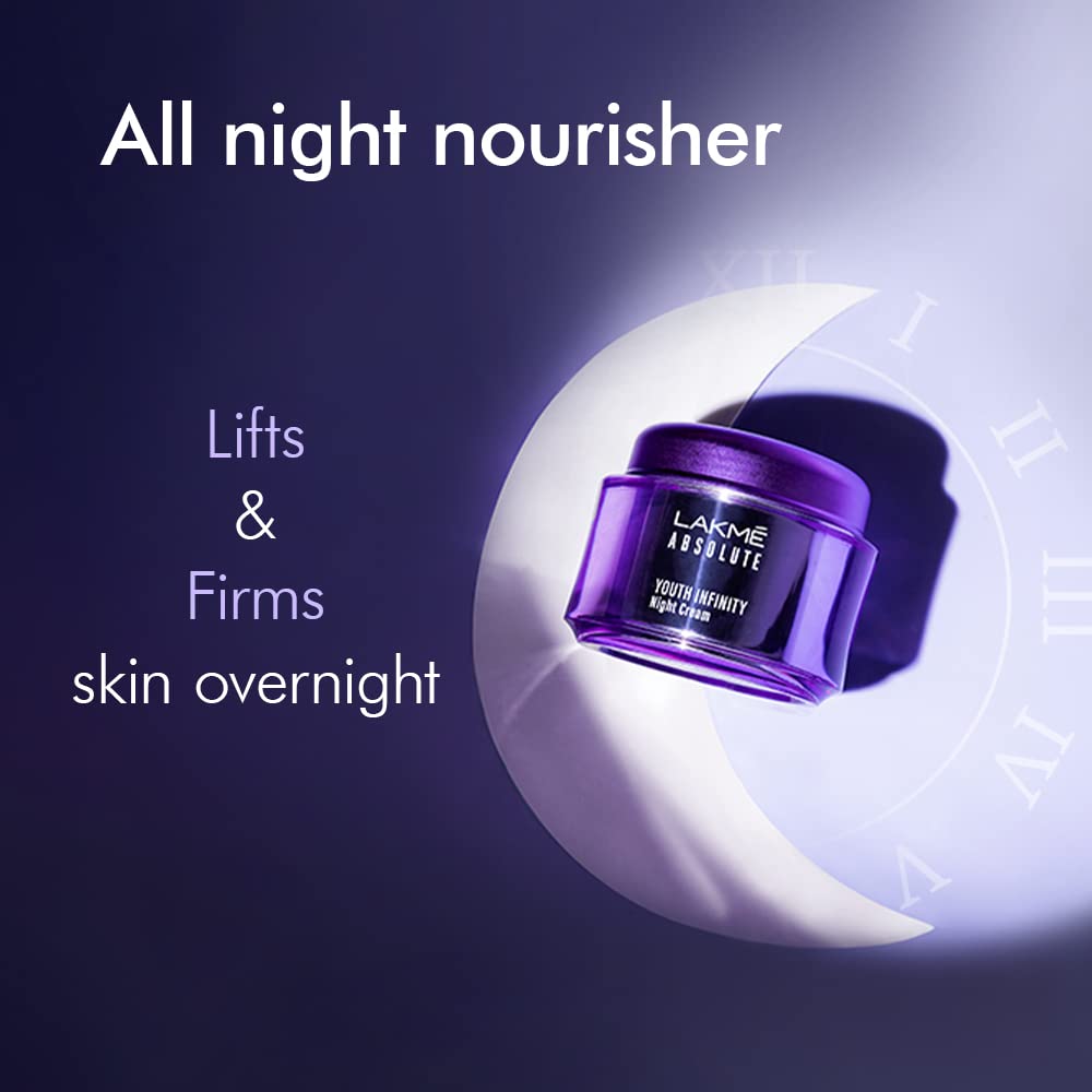 Lakme Absolute Youth Infinity Skin Firming Night Cream - 50 gms