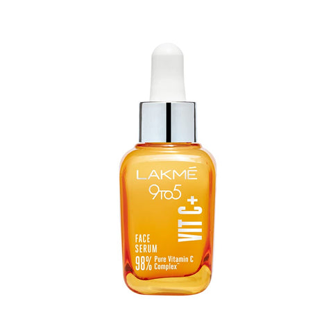lakme 9 to 5 vitamin c+ facial serum with 98% pure vitamin c complex for glowing skin