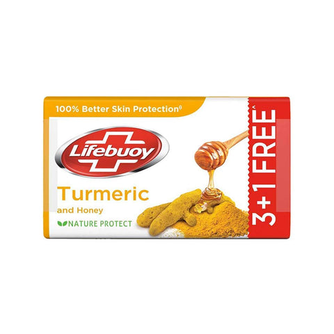 lifebuoy turmeric 100% skin protection soap (4*125 gm)