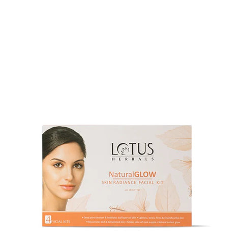 lotus herbals natural glow skin radiance salon grade facial kit