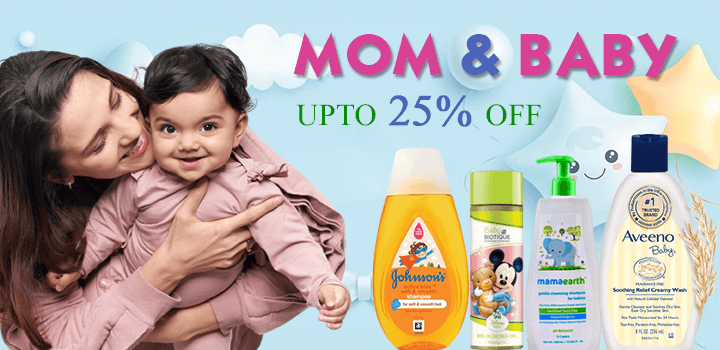 Best mom & baby skincare, body care sale upto 25% off on Beuflix