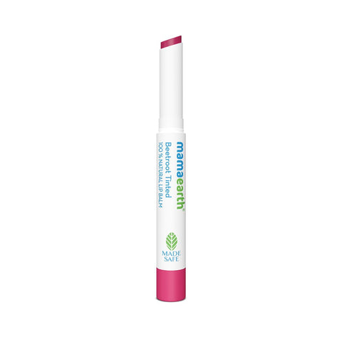 mamaearth beetroot tinted 100% natural lip balm with beetroot & beeswax (2 gm)