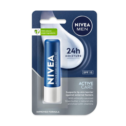 nivea men active care lip balm with spf-15 (4.8 gm)