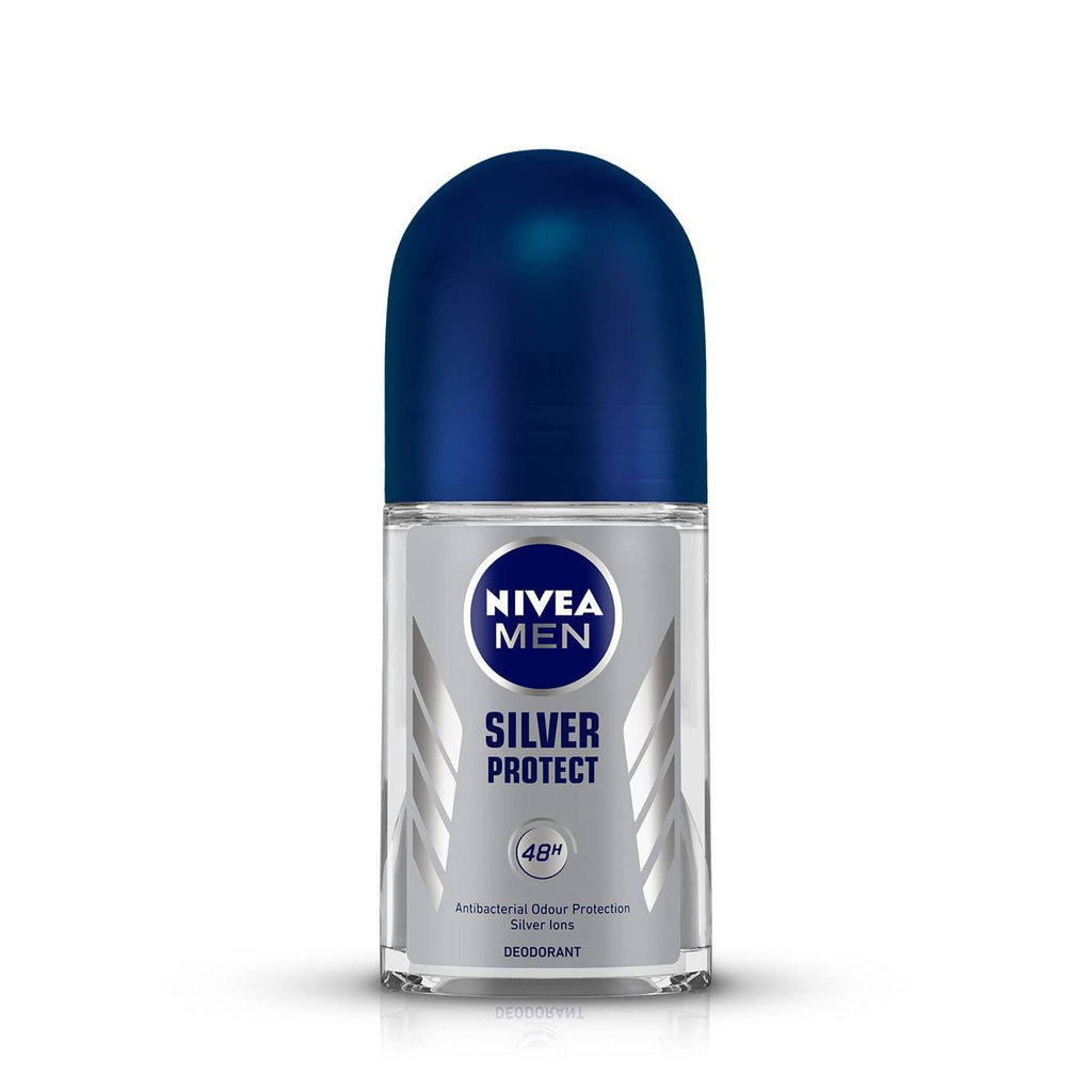 Nivea Men Deodorant Roll On, Silver Protect - 50 ml