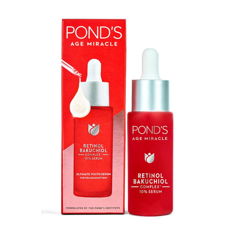 ponds age miracle ultimate youth serum 10% retinol bakuchiol complex (28 ml)