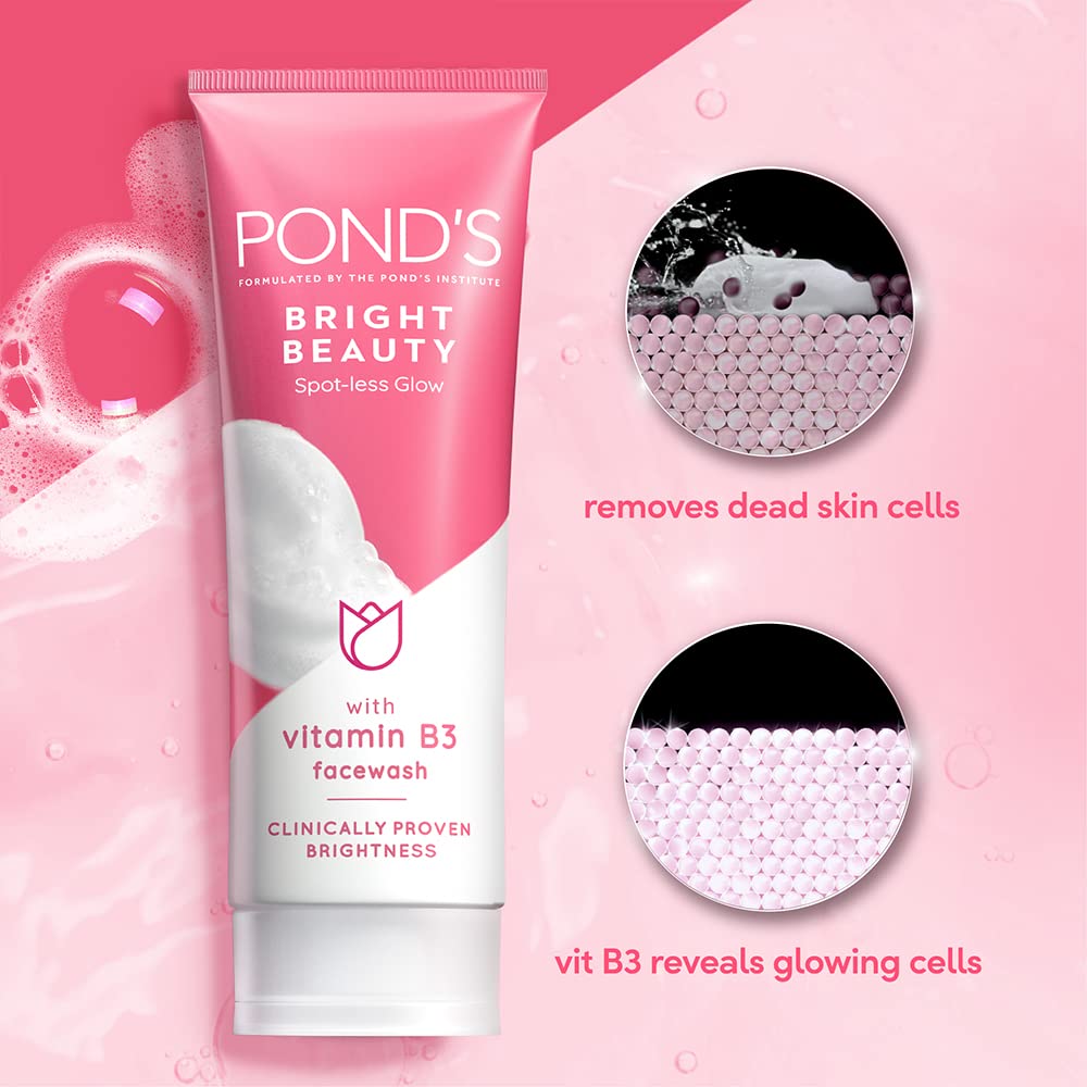 Ponds Bright Beauty Spotless Glow Facewash with Vitamin B3