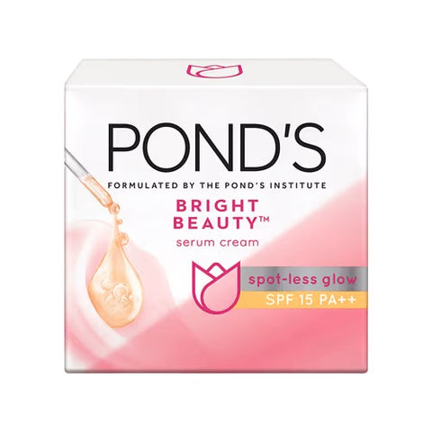 ponds bright beauty sun protection spf 15 pa++ serum cream